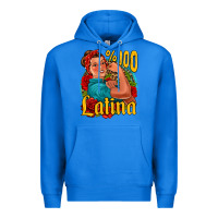 True Royal hundred percent latina strong woman Premium Hoodie - Jasminsmagicworld