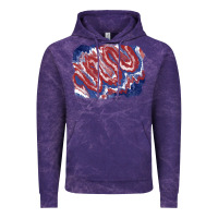 Cloud Purple Patriotic tie dye background Vintage Hoodie - CowGirlArtShop