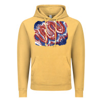Vintage Mustard Patriotic tie dye background Vintage Hoodie - CowGirlArtShop