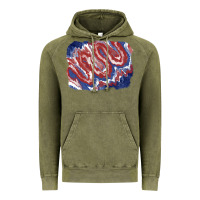 Vintage Olive Patriotic tie dye background Vintage Hoodie - CowGirlArtShop