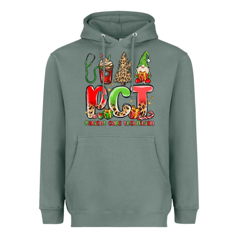 Pct Patient Care Technician Christmas Heavyweight Hoodie by MaliasSmallBusiness | Teevron