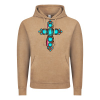 Vintage Coffee gemstone cross Vintage Hoodie - JahusDesignShop