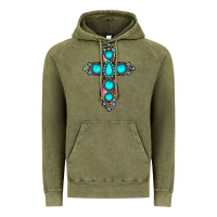 Vintage Olive gemstone cross Vintage Hoodie - JahusDesignShop