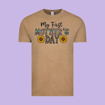 My First Mother's Day Vintage Tee Designed By Cowhidedigitalart