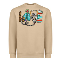 Mushroom love nurse Heavyweight Sweatshirt - CowhideDigitalArt