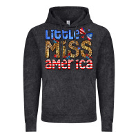 Vintage Black Little miss America Vintage Hoodie - Neo Western