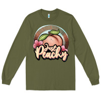 Army Green just peachy Long Sleeve Tee - JahusDesignShop