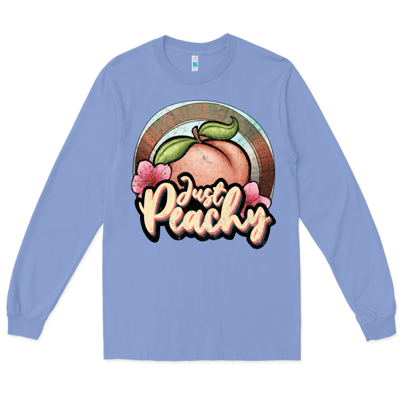 Just Peachy Long Sleeve Tee by JahusDesignShop | Teevron
