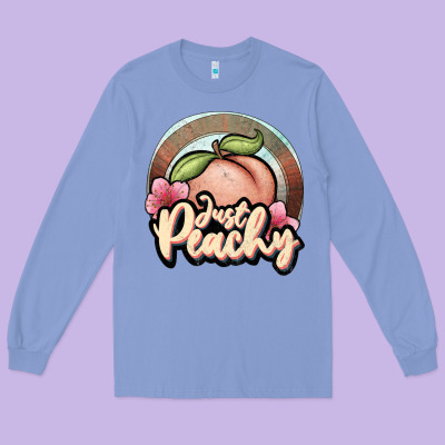 Just Peachy Long Sleeve Tee Designed By Jahusdesignshop