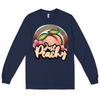 Navy just peachy Long Sleeve Tee - JahusDesignShop