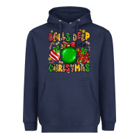 Navy balls deep into christmas Heavyweight Hoodie - MaliasSmallBusiness