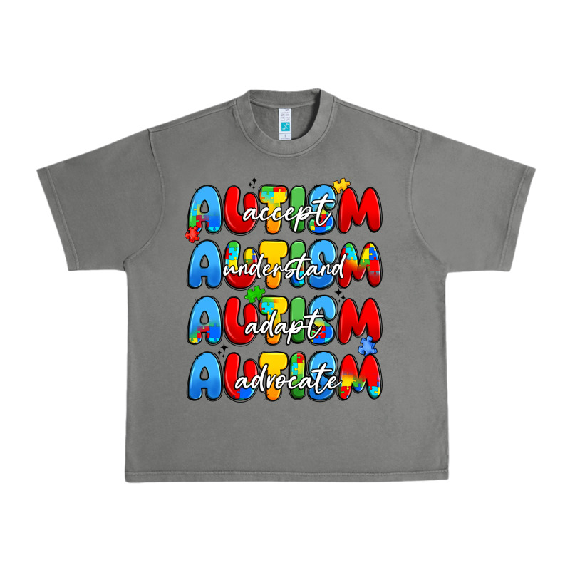 Autism Accept Understand Adopt Advocate Urban Heavy Tee by JahusDesignShop | Teevron