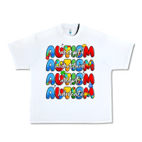 White autism accept understand adopt advocate Urban Heavy Tee - JahusDesignShop