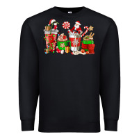 Black Santa coffee cups Premium Sweatshirt - NancyCooperArtShop