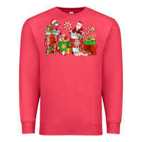 Cardinal Santa coffee cups Premium Sweatshirt - NancyCooperArtShop