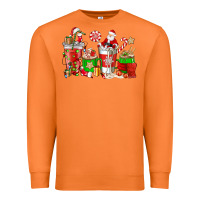Carrot Santa coffee cups Premium Sweatshirt - NancyCooperArtShop