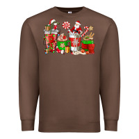 Chestnut Santa coffee cups Premium Sweatshirt - NancyCooperArtShop