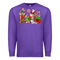 Purple Santa coffee cups Premium Sweatshirt - NancyCooperArtShop