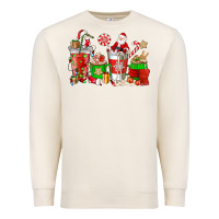 Sandshell Santa coffee cups Premium Sweatshirt - NancyCooperArtShop
