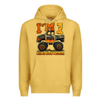 Antique Gold i'm one this is how i roll monster truck birthday Premium Hoodie - Jasminsmagicworld