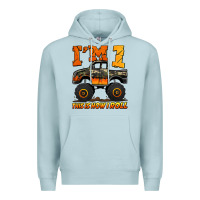 Blue Mist i'm one this is how i roll monster truck birthday Premium Hoodie - Jasminsmagicworld
