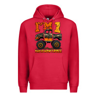 Cardinal i'm one this is how i roll monster truck birthday Premium Hoodie - Jasminsmagicworld