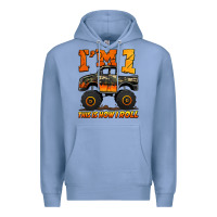 Colony Blue i'm one this is how i roll monster truck birthday Premium Hoodie - Jasminsmagicworld