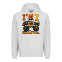 Dove Grey i'm one this is how i roll monster truck birthday Premium Hoodie - Jasminsmagicworld