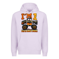Lilac i'm one this is how i roll monster truck birthday Premium Hoodie - Jasminsmagicworld