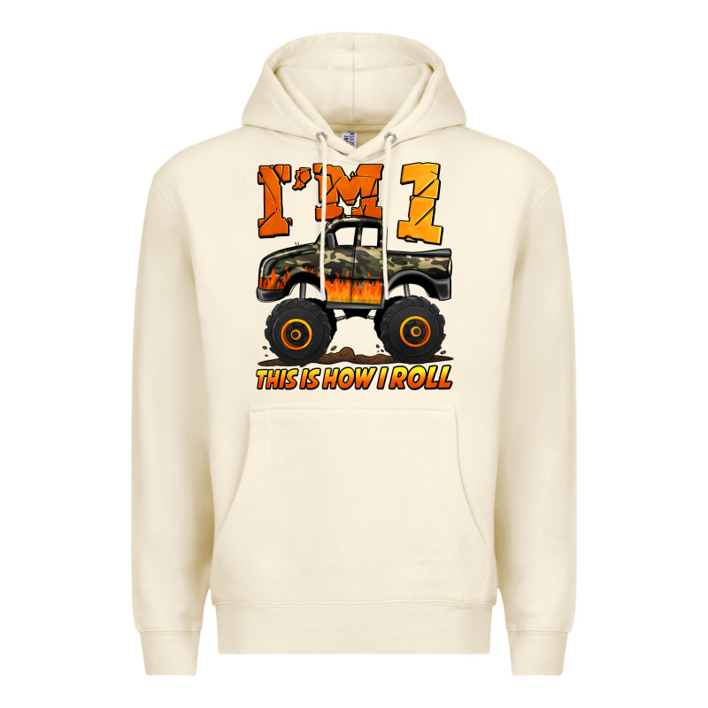 I'm One This Is How I Roll Monster Truck Birthday Premium Hoodie by Jasminsmagicworld | Teevron
