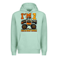 Seafoam i'm one this is how i roll monster truck birthday Premium Hoodie - Jasminsmagicworld