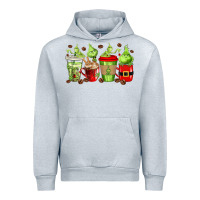 Heather Grey grinch coffee cups Urban Hoodie - texasbilliewilder