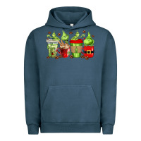 Pigment Midnight Navy grinch coffee cups Urban Hoodie - texasbilliewilder