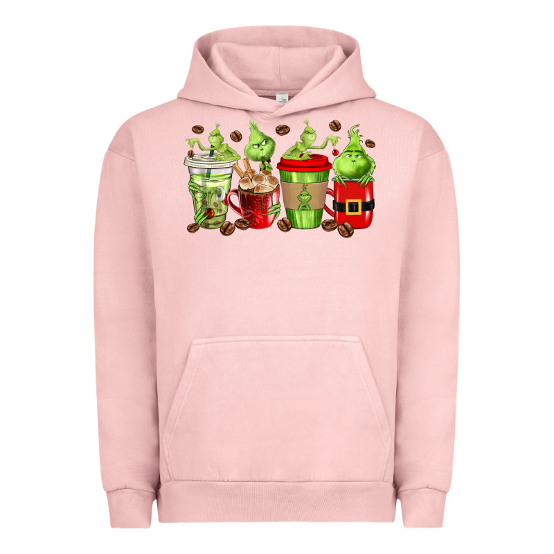 Grinch Coffee Cups Urban Hoodie by texasbilliewilder | Teevron