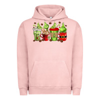 Pigment Salmon grinch coffee cups Urban Hoodie - texasbilliewilder
