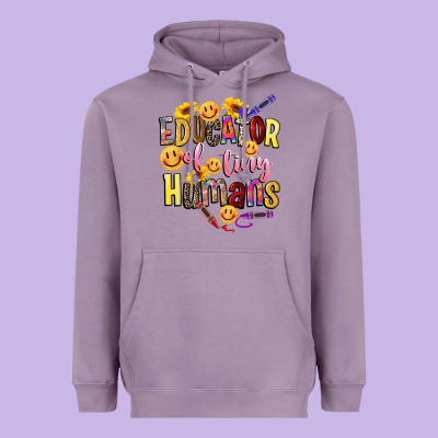 Educator Of Tiny Humans Heavyweight Hoodie Designed By Nancycooperartshop