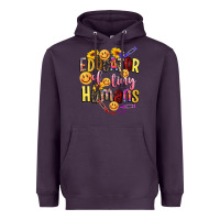 Plum educator of tiny humans Heavyweight Hoodie - NancyCooperArtShop
