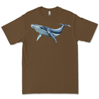 Cacao humpback whale Premium Tee - BarkalooDesign