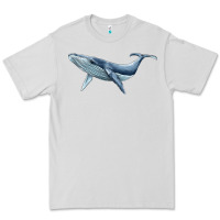 Dove Grey humpback whale Premium Tee - BarkalooDesign