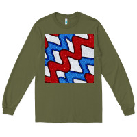 Army Green Glitter 4th Of July Seamless Pattern Long Sleeve Tee - BundleAndBundleShop
