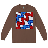 Chestnut Glitter 4th Of July Seamless Pattern Long Sleeve Tee - BundleAndBundleShop
