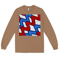 Toasted Coconut Glitter 4th Of July Seamless Pattern Long Sleeve Tee - BundleAndBundleShop