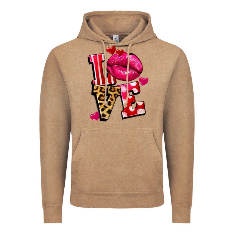 Love Lips Vintage Hoodie by FaDigitalArtStudio | Teevron