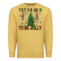 Antique Gold Tis' the season to be Jolly Premium Sweatshirt - NancyCooperArtShop
