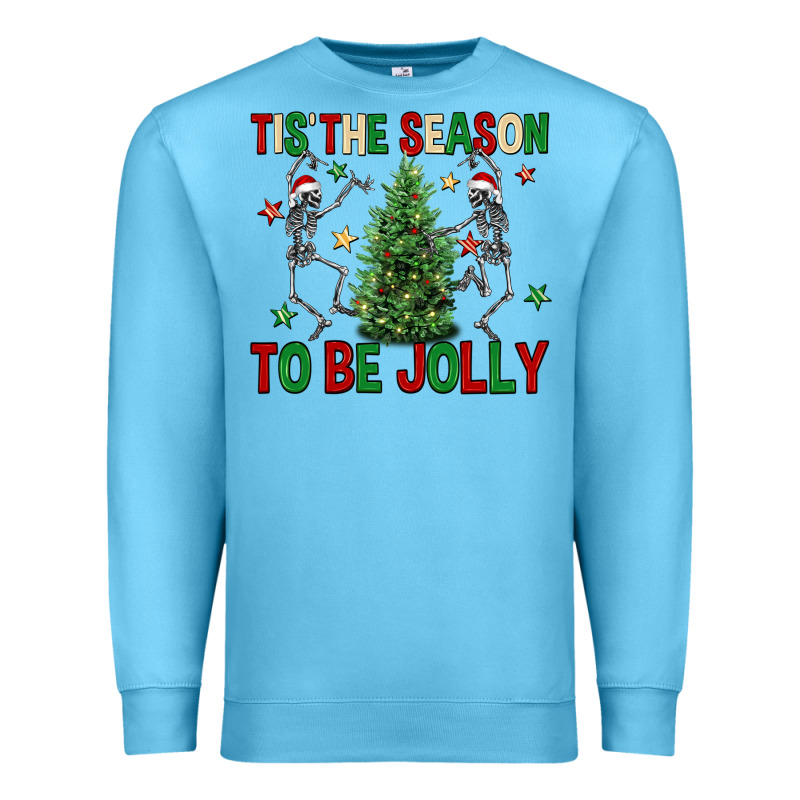 Tis' The Season To Be Jolly Premium Sweatshirt by NancyCooperArtShop | Teevron