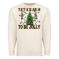 Sandshell Tis' the season to be Jolly Premium Sweatshirt - NancyCooperArtShop