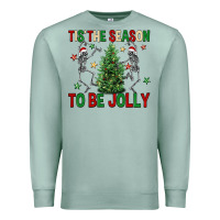 Seafoam Tis' the season to be Jolly Premium Sweatshirt - NancyCooperArtShop