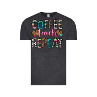 Vintage Black coffee teach repeat Vintage Tee - HRA Design Shop
