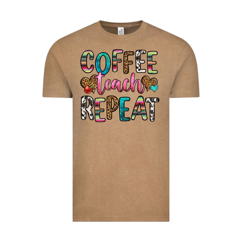 Coffee Teach Repeat Vintage Tee by HRA Design Shop | Teevron