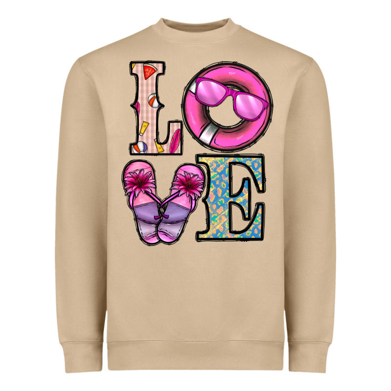Love Summer Heavyweight Sweatshirt by CowhideDigitalArt | Teevron